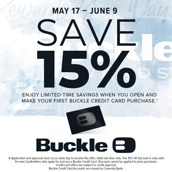 Buckle - Campaign 188 - Save 15 from May 17 – June 9 2024! - EN - 600x600